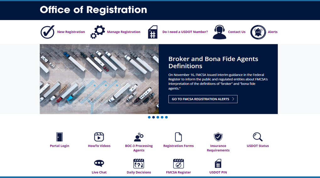 The Office of Registration has launched a redesigned landing page as part of a web site redesign in response to customer feedback.  We hope it provides a better user experience for all stakeholders.  