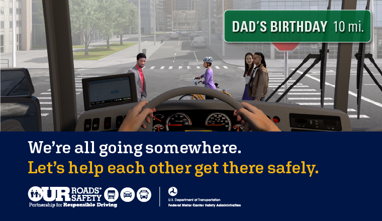 Road safety is everyone’s responsibility. Let’s help each other get to our destinations by sharing the road safely safely.
