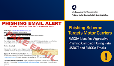 Alert Graphic alert for Email Phishing scam. 
