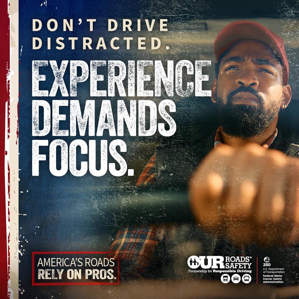 Don't drive distracted. Experience demands focus.