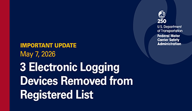 3 Electronic Logging Devices Removed from Registered List