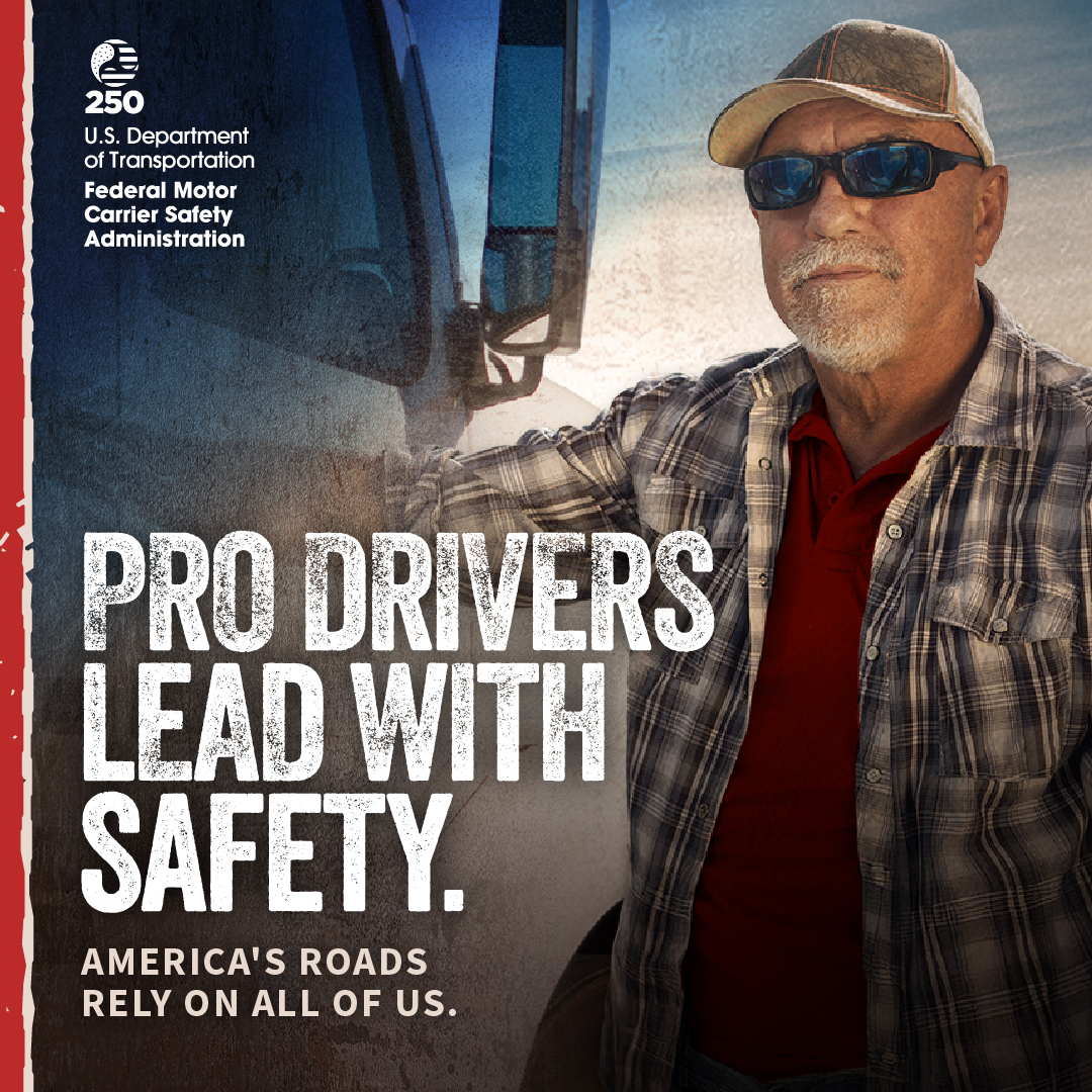 Pro drivers lead with safety. 