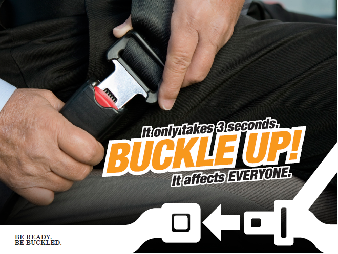 Seat Belt Buckle Up Graphic