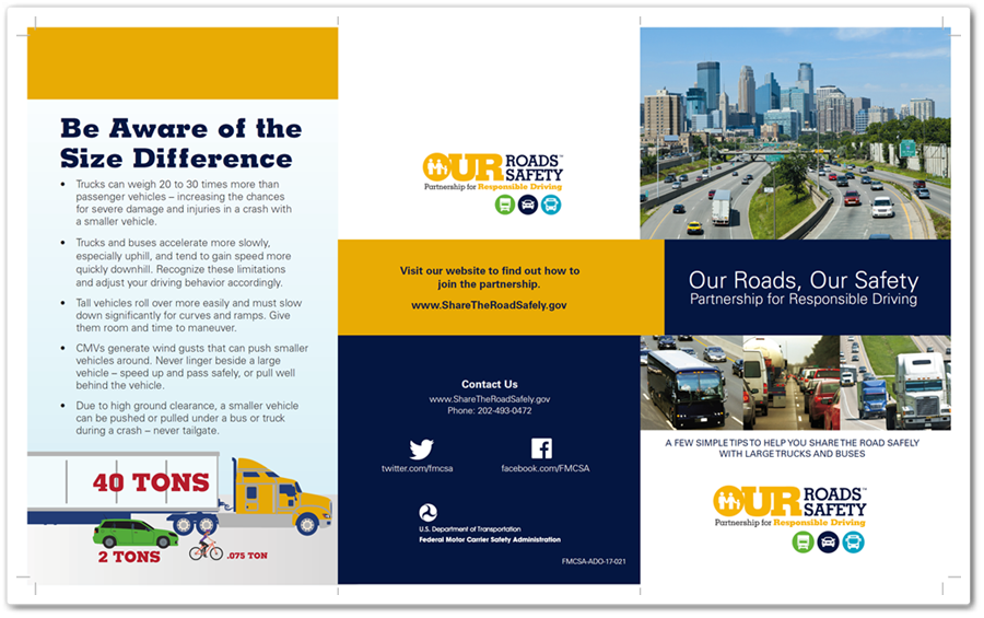 Our Roads Our Safety Brochure screenshot