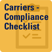Carriers Compliance Checklist