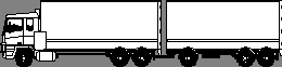 Double tractor trailer image