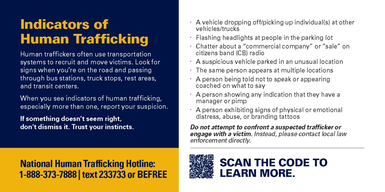 Page 2 of the FMCSA "Your Roads, Their Freedom" Campaign visor card in English