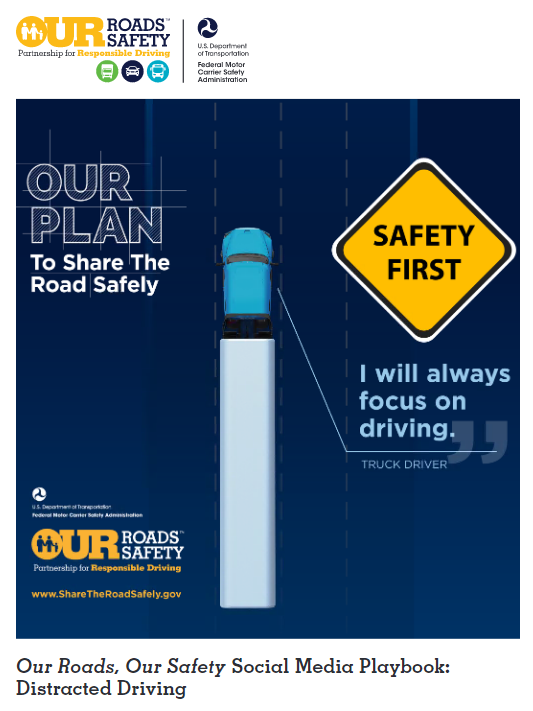 Cover of distracted driving social media playbook