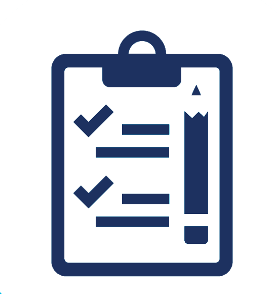 "Clipboard with checklist"