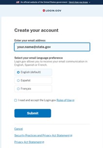 Image of Login.gov "Create_Your_Account" screen