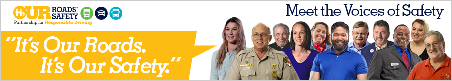 Facebook banner: It's Our Roads. It's Our Safety. Let's Share the Road Together Safely