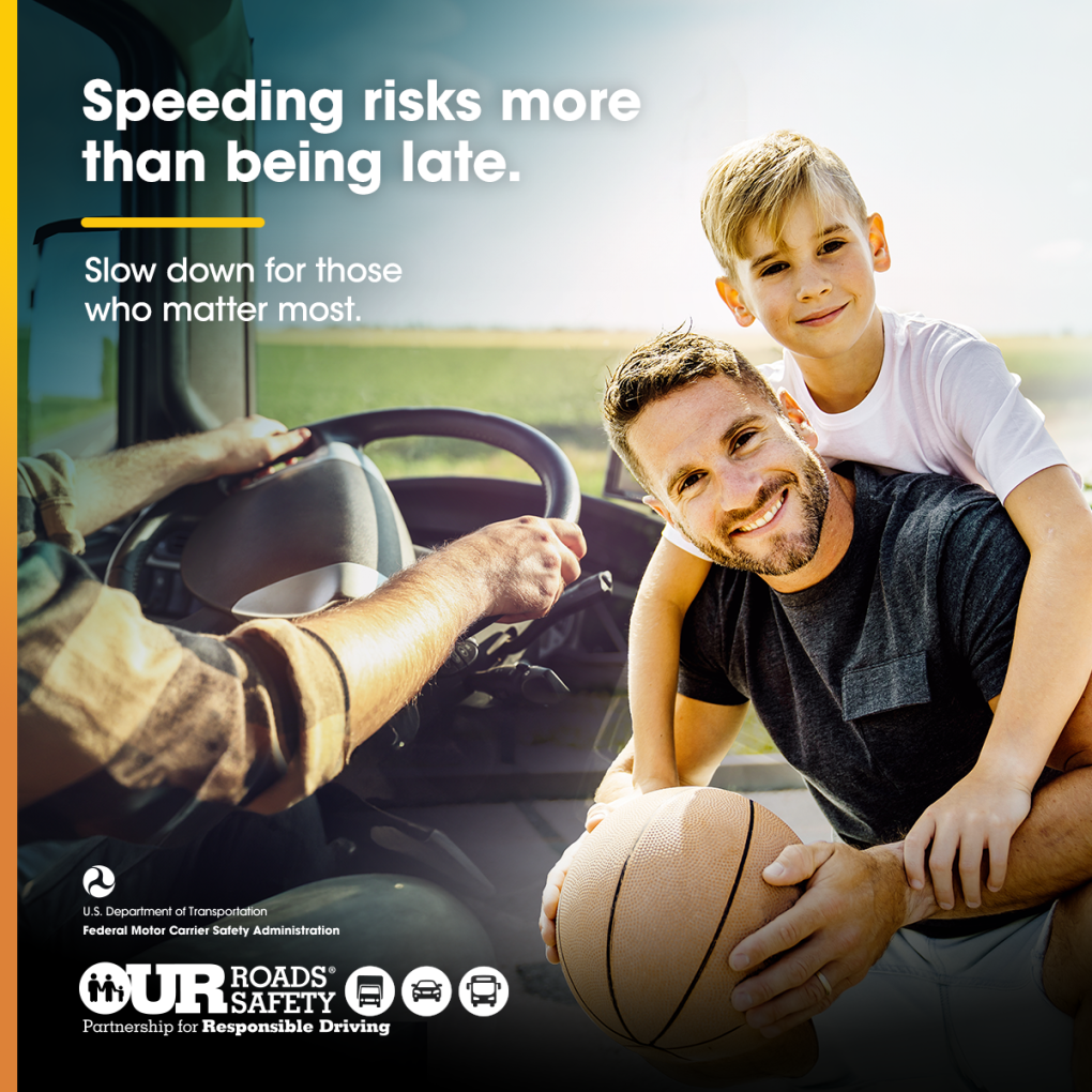 Speeding risks more than being later. Slow down for those who matter most.