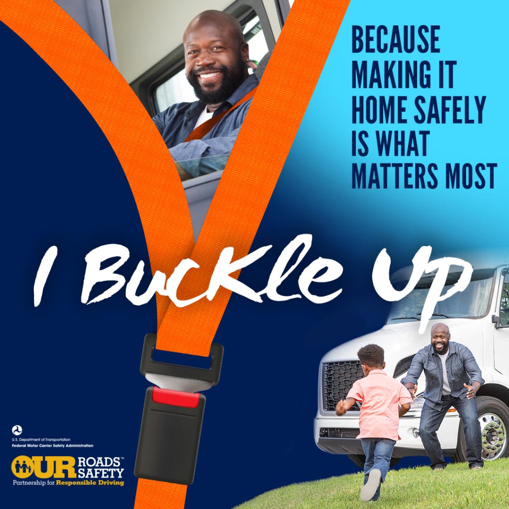 I buckle up to return home to my family.