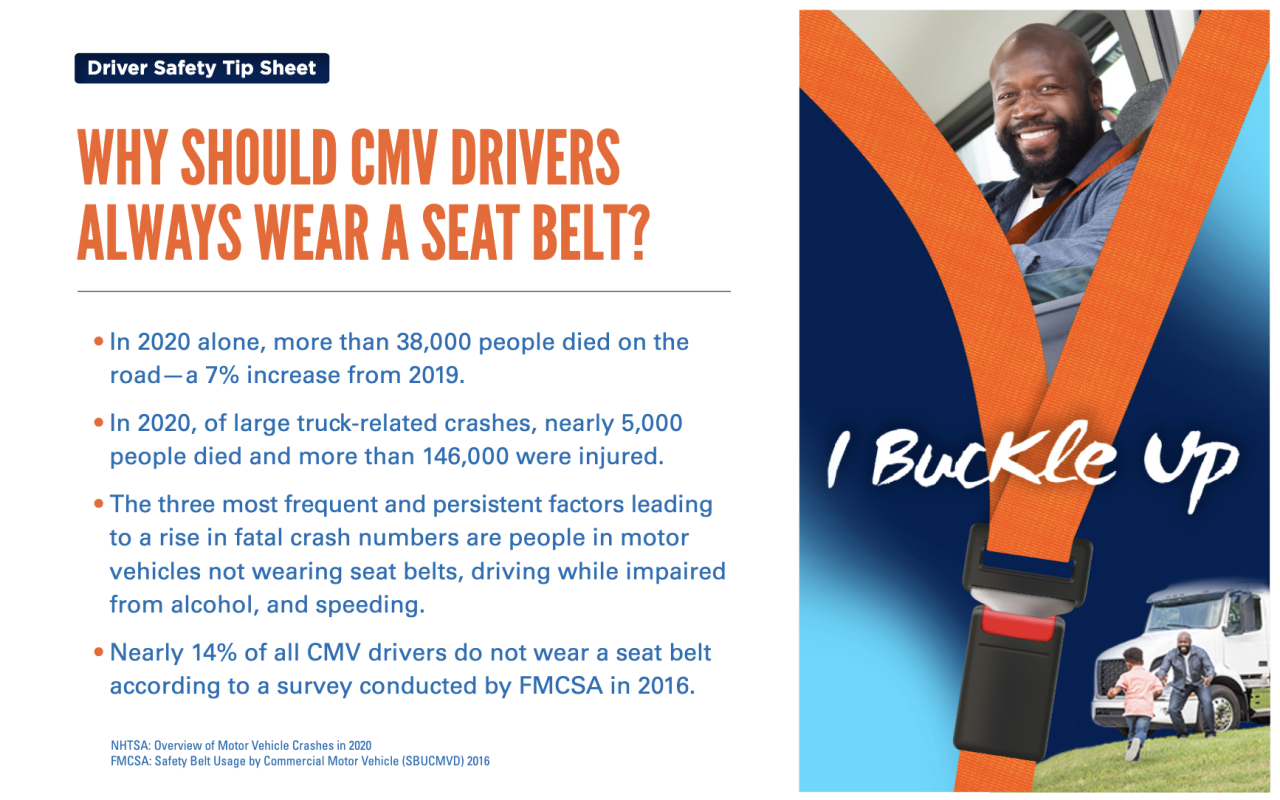 CMV Seat Belt Campaign