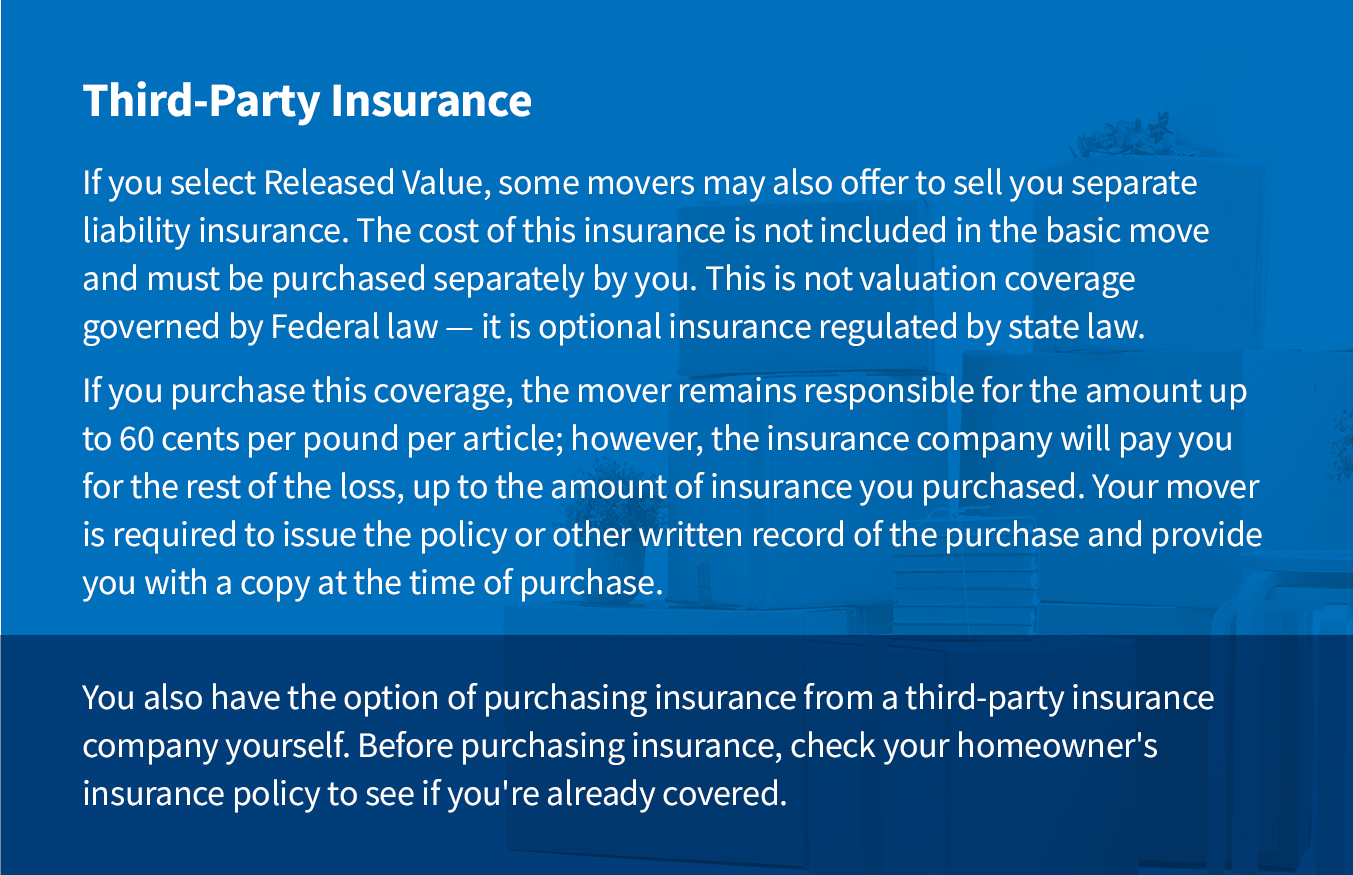 Image of yellow bubbles with the text overlay that says “Interstate movers are required to participate in a dispute resolution of arbitration program to address your loss and damage claims. If your mover does not provide you with information on its program, as for it – movers are required to provide a concise, easy-to-read summary.”