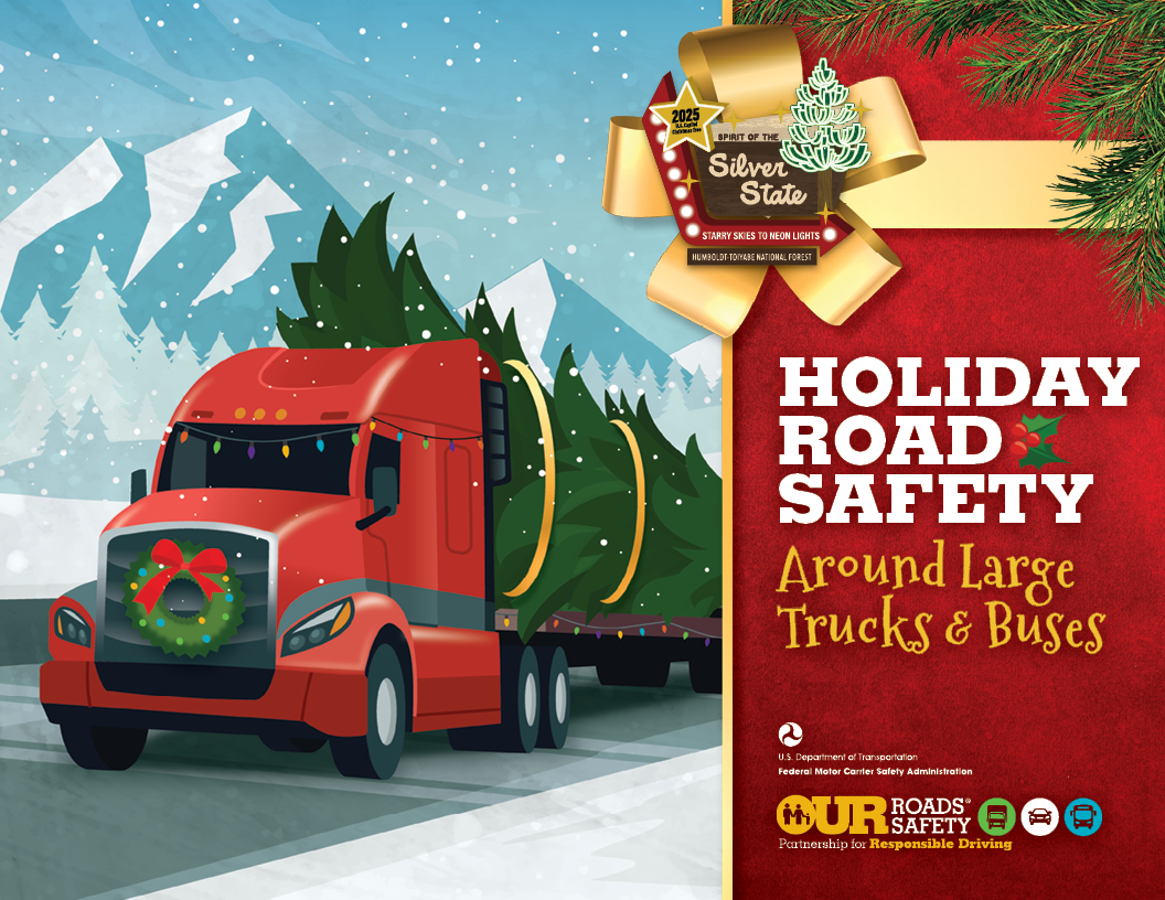 Holiday road safety around large trucks and buses