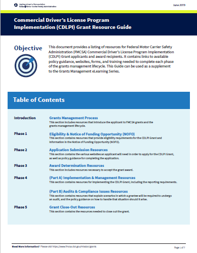 CDLPI Grant Resource Guide
