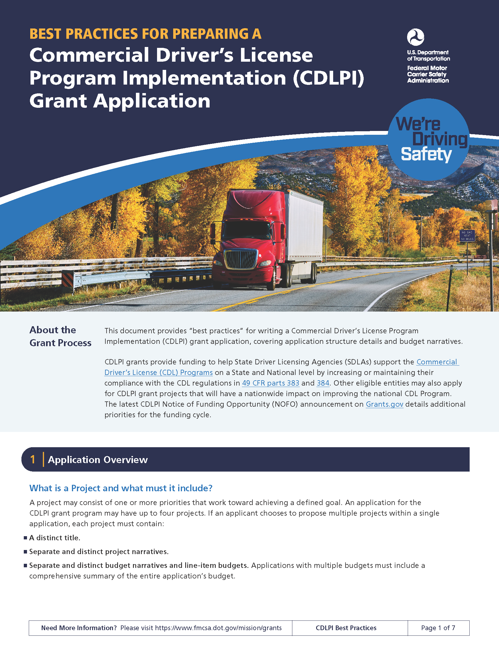 HP Best Practices CDLPI Grant Application