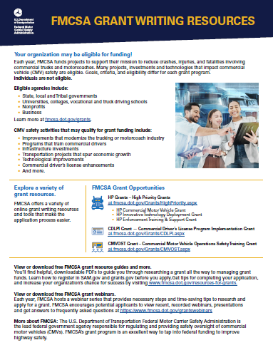 Grant writing resource training