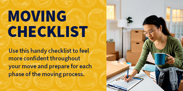 Woman using the FMCSA Mover Checklist