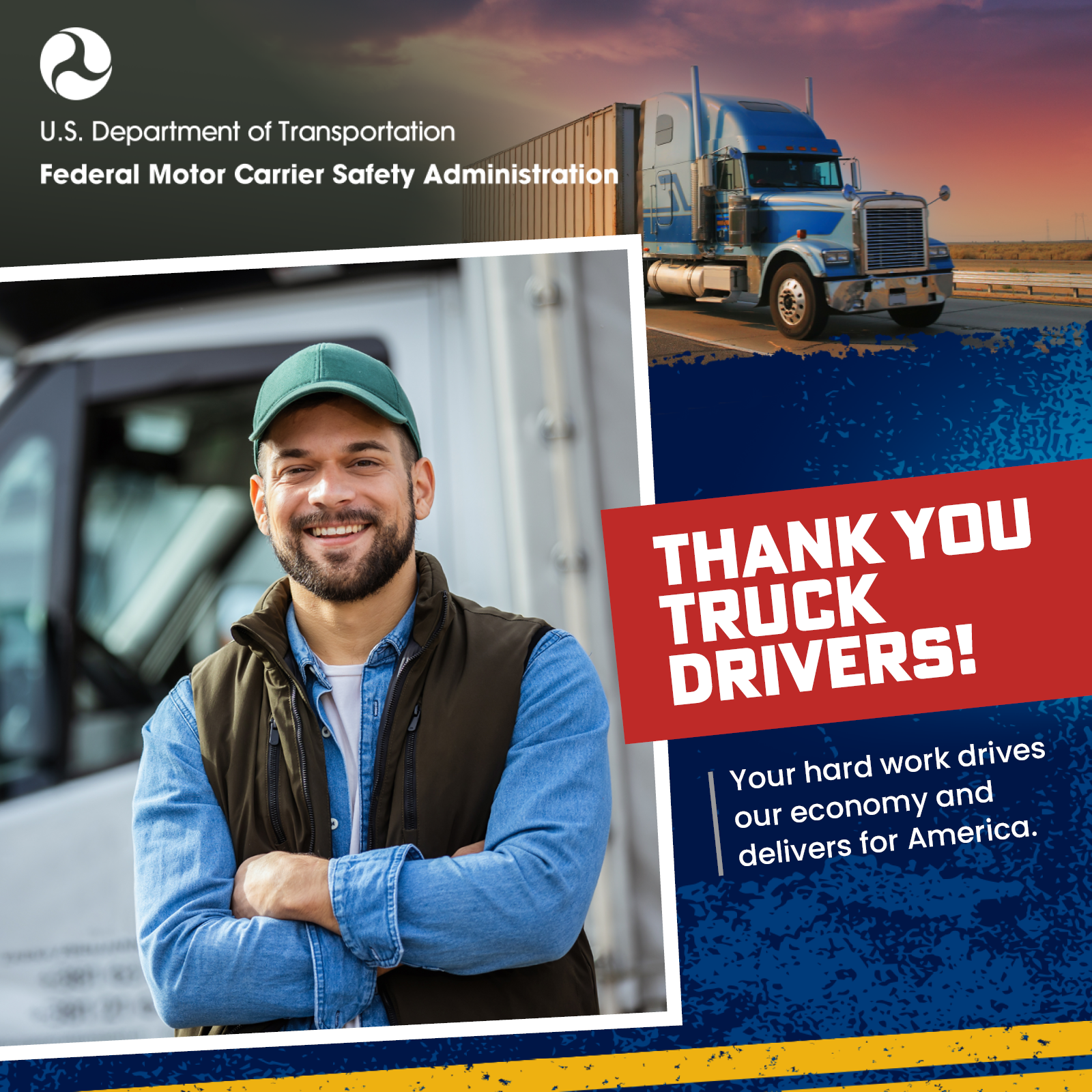 Image showing a driver in front of his truck, 