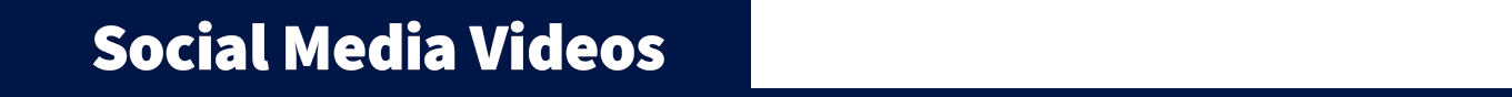 Social Media Videos Blue Banner