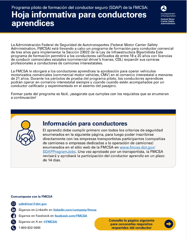 Fact Sheet Spanish
