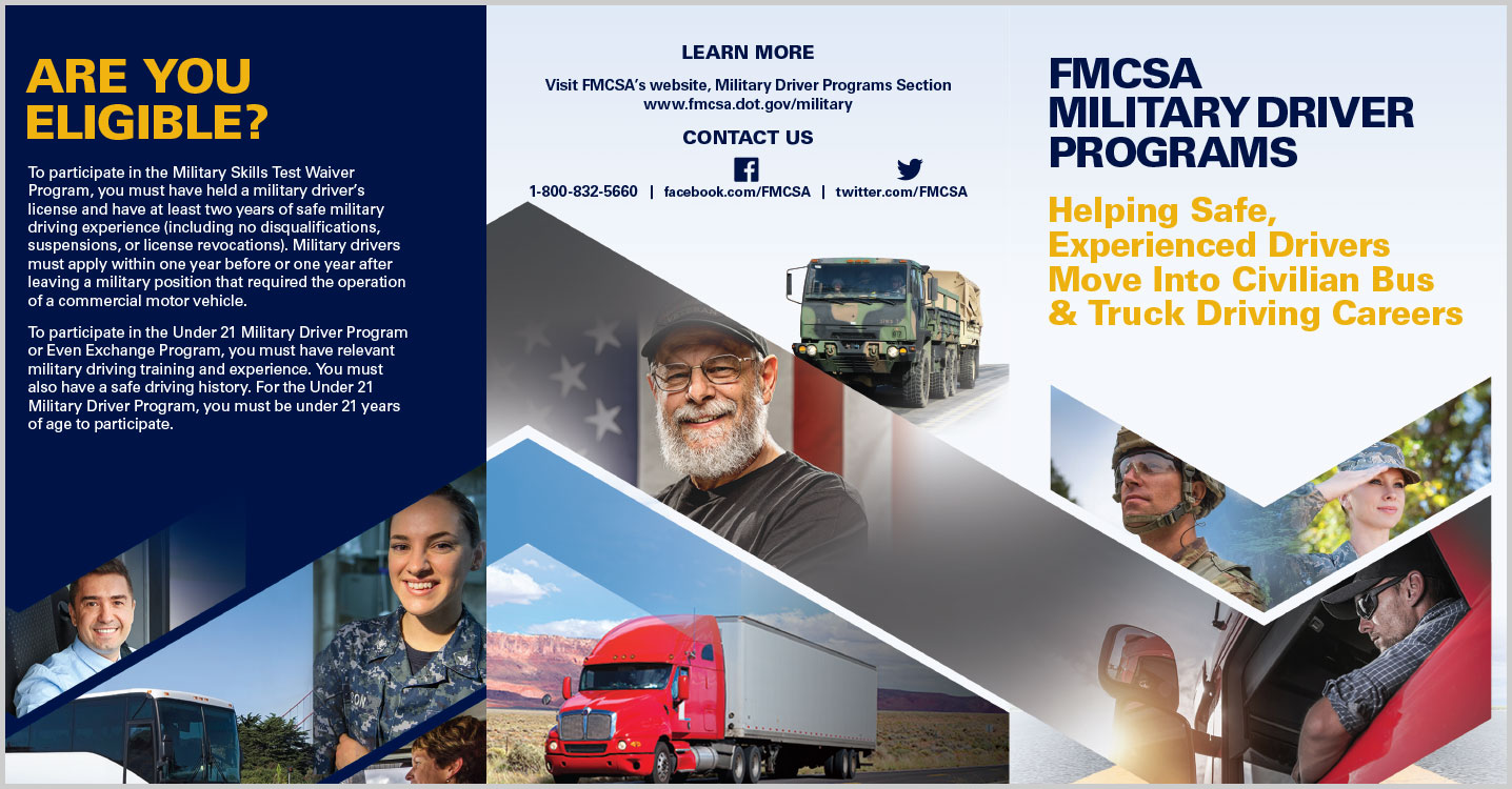 FMCSA Military Driver Programs Brochure