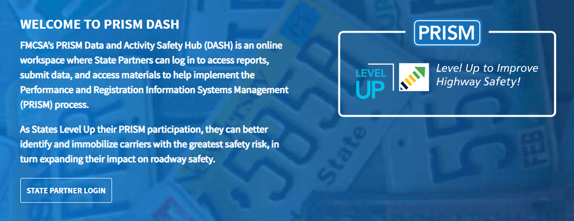 screenshot of PRISM DASH