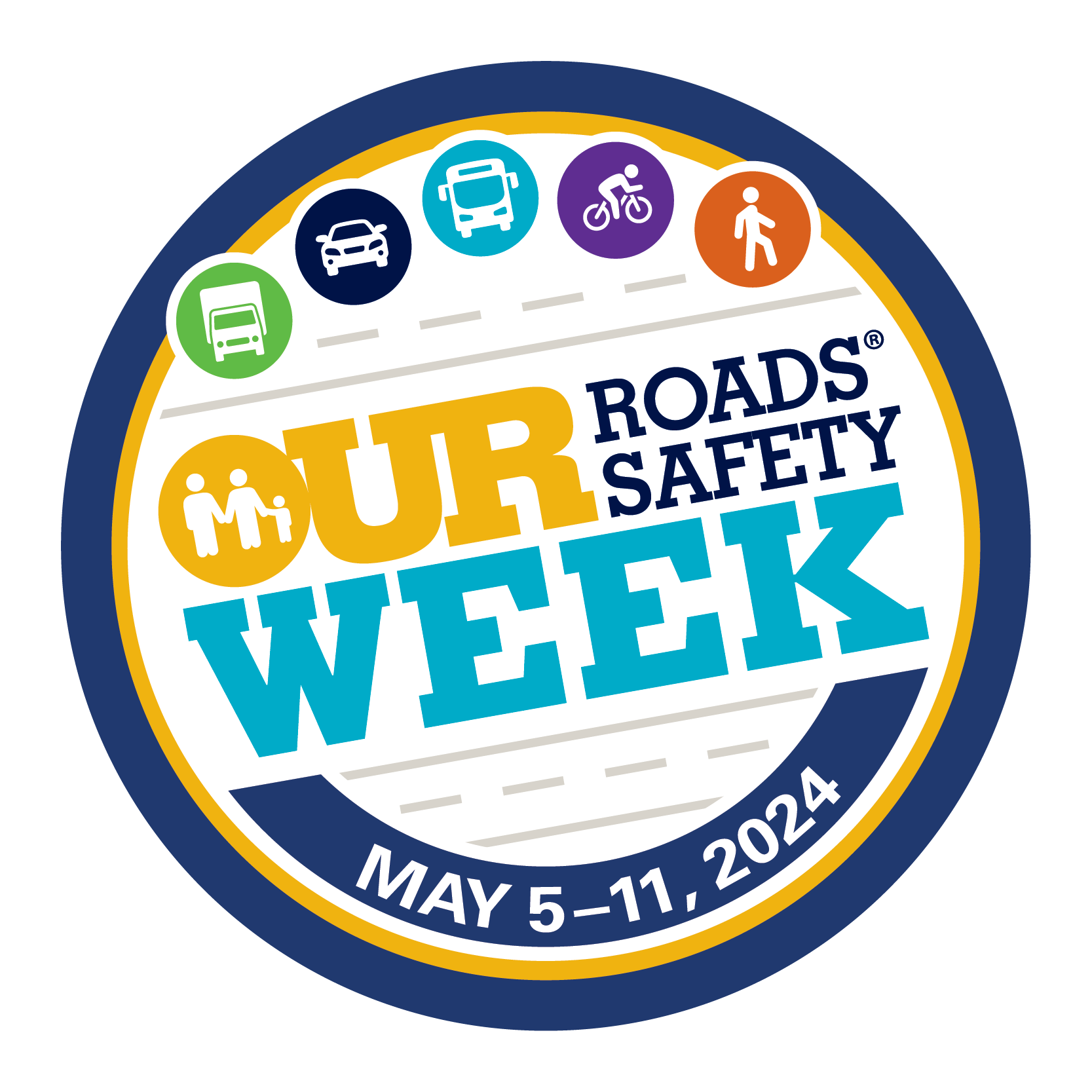 Our Roads Our Safety Week 2024 Logo