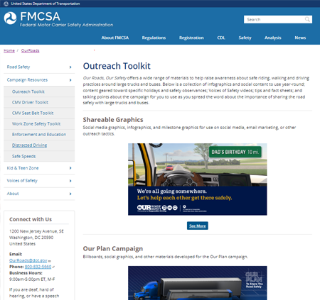 Outreach Toolkit web page screen capture