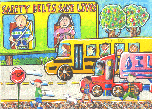 Drawing by 2012 3-6 grade winner Richard He Parsippany, New Jersey