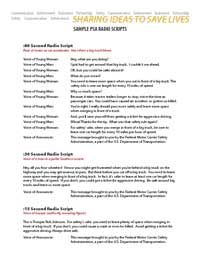 Sample Radio Scripts