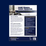 Graphic of FMCSA "Your Roads, Their Freedom" fact sheet